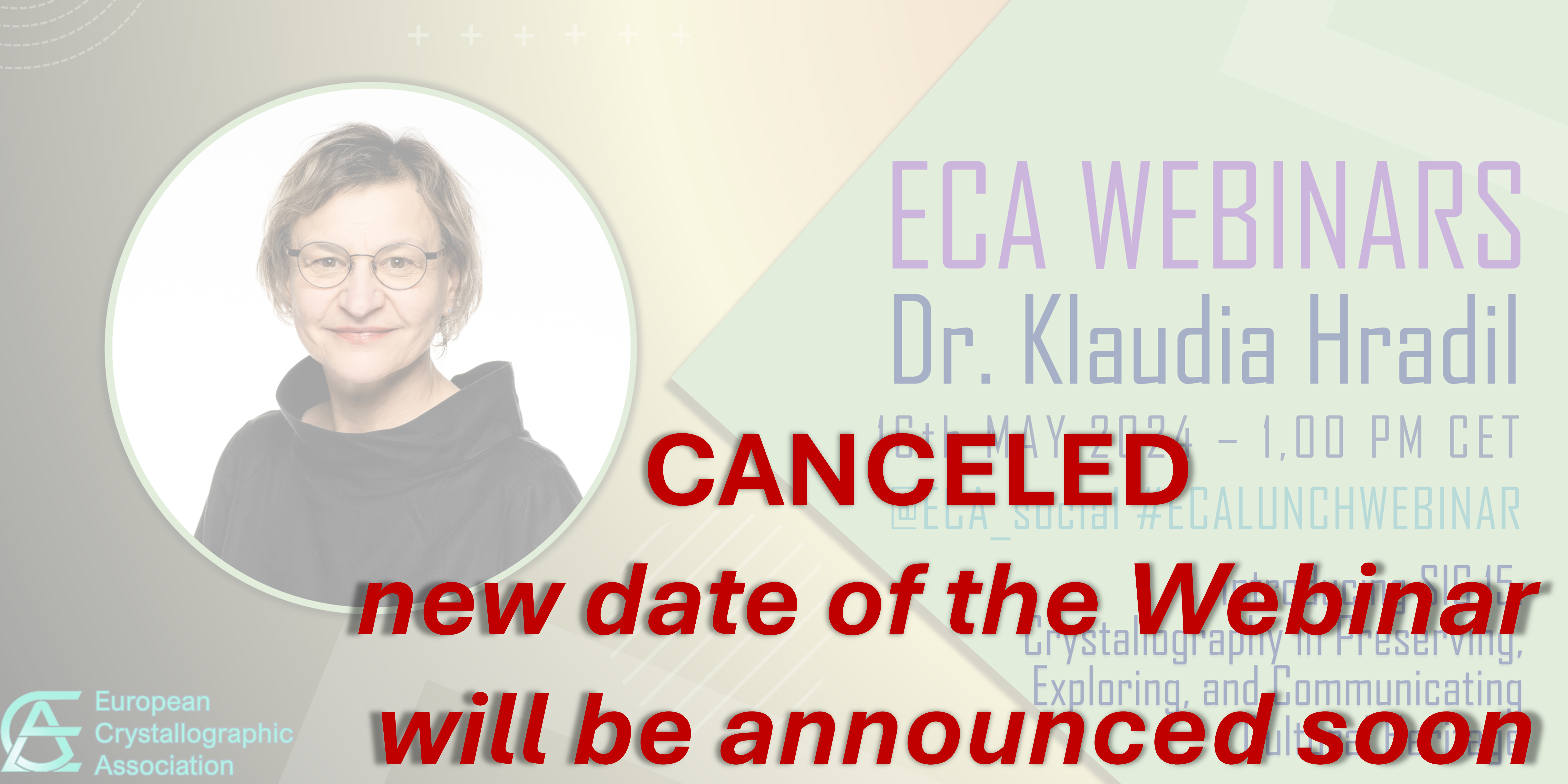 30th ECA Lunch webinar - new date to be announced